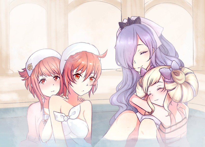 camilla, elise, sakura, and hinoka (fire emblem and 2 more) drawn by arukioki
