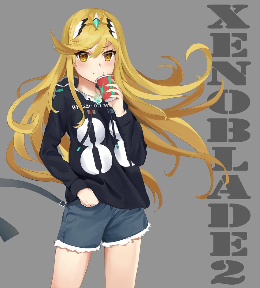 mythra (xenoblade chronicles and 1 more) drawn by kiiro_kimi