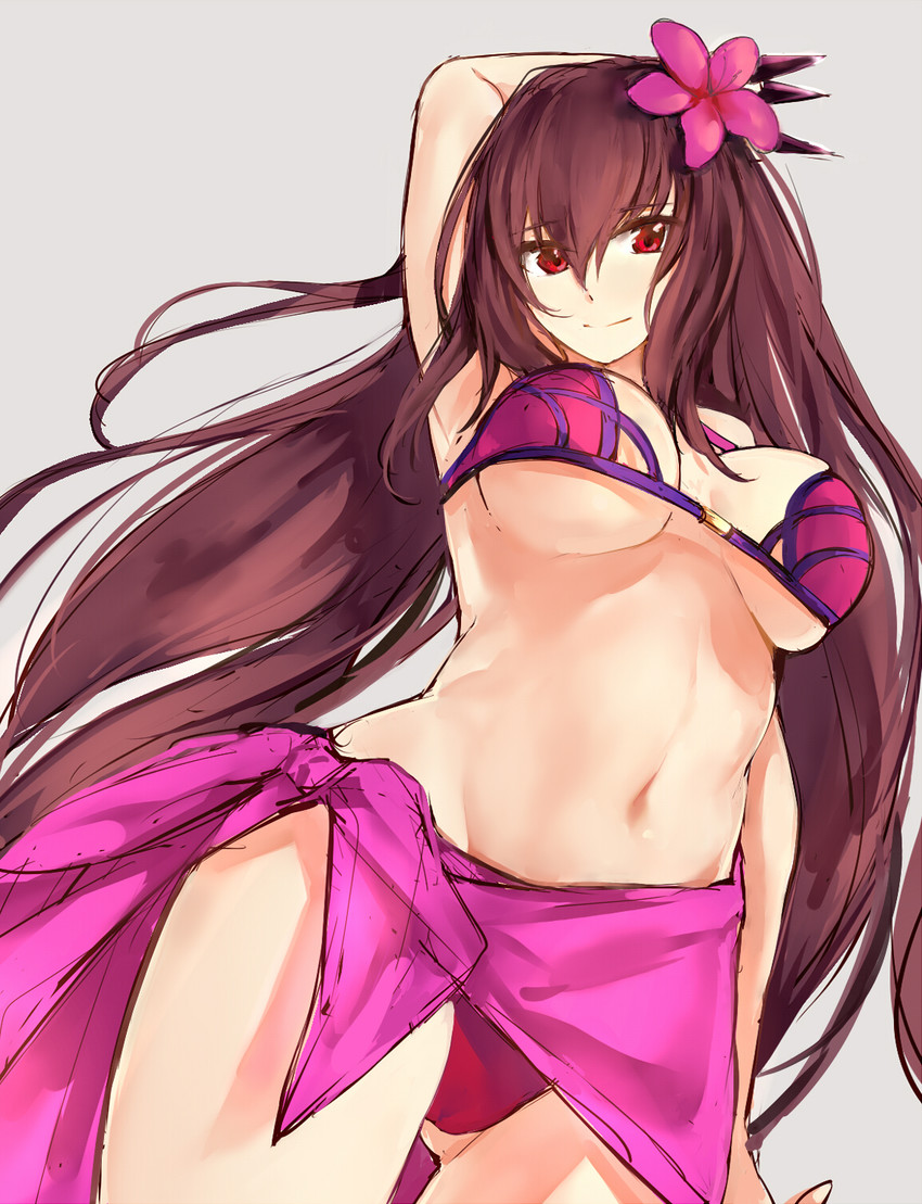 scathach (fate and 1 more) drawn by silver_(chenwen)
