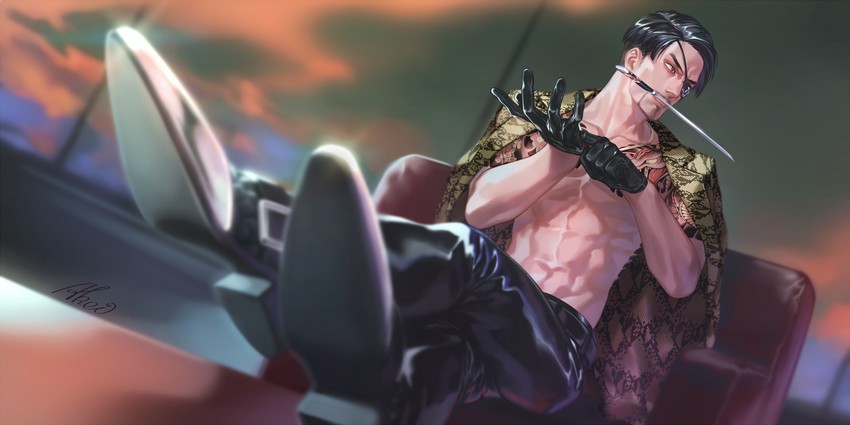 majima goro (ryuu ga gotoku) drawn by iroha_(akei0710)