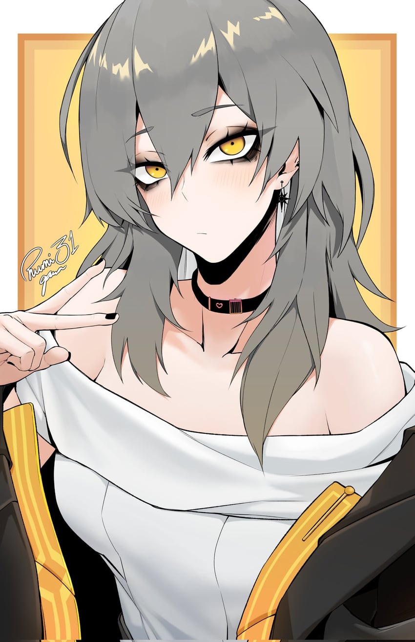 trailblazer and stelle (honkai and 1 more) drawn by rumi_(rumigawa31)