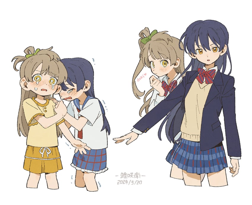sonoda umi and minami kotori (love live! and 1 more) drawn by minamip