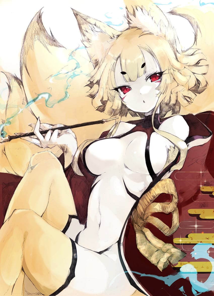 nine-tailed fox (disgaea and 1 more) drawn by tsutsugano