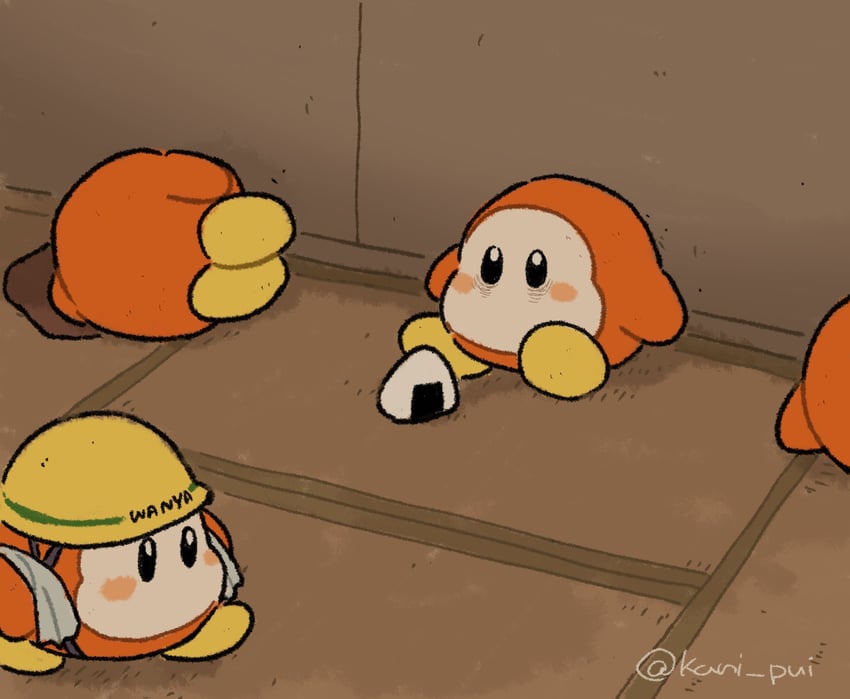 waddle dee (kirby and 1 more) drawn by kani_pui