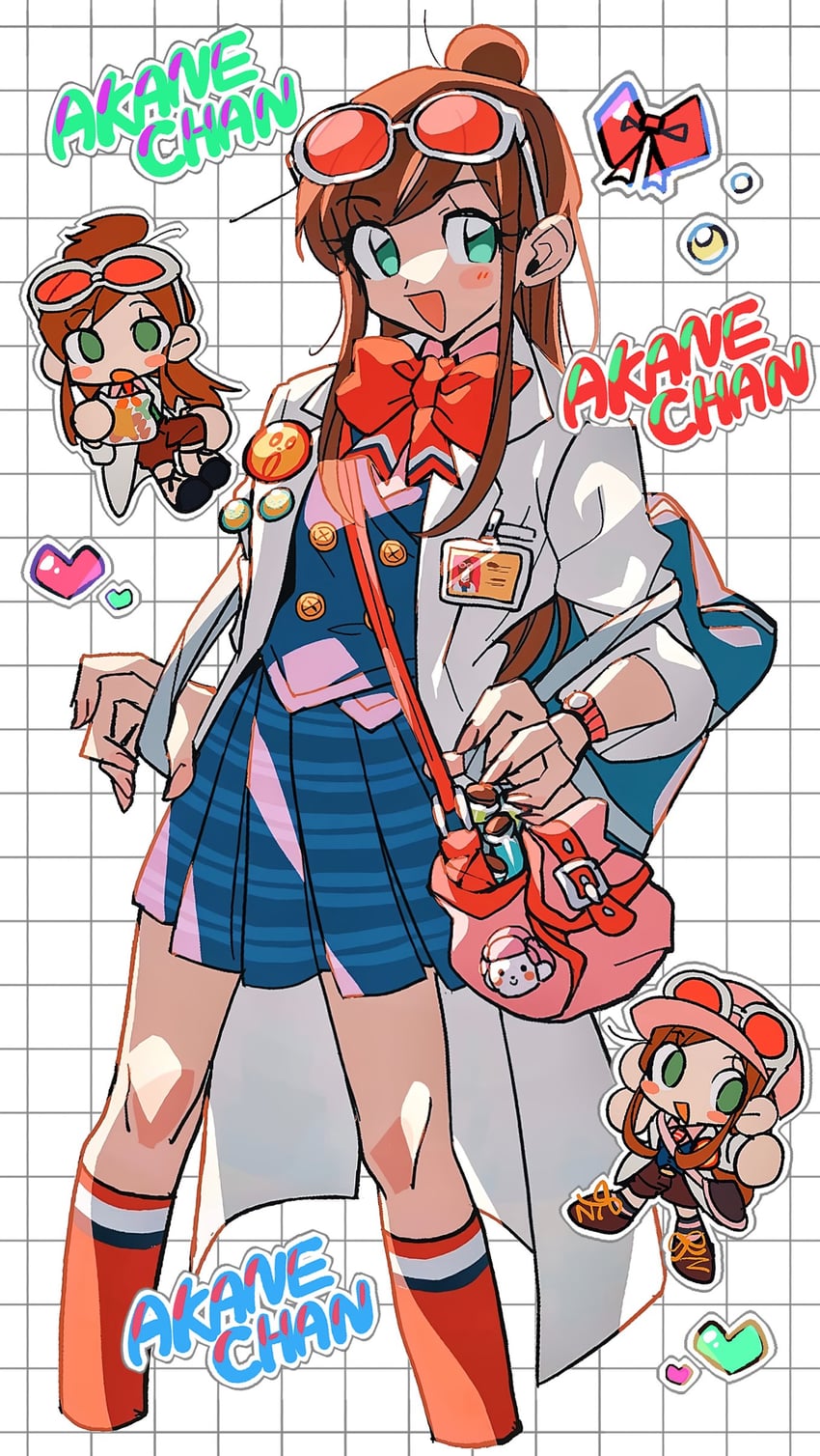 ema skye (ace attorney and 3 more) drawn by grgrton