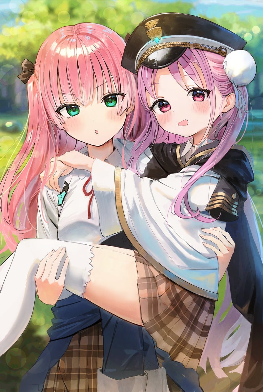 aikawa megumi and kunimi tama (heaven burns red) drawn by sonchi