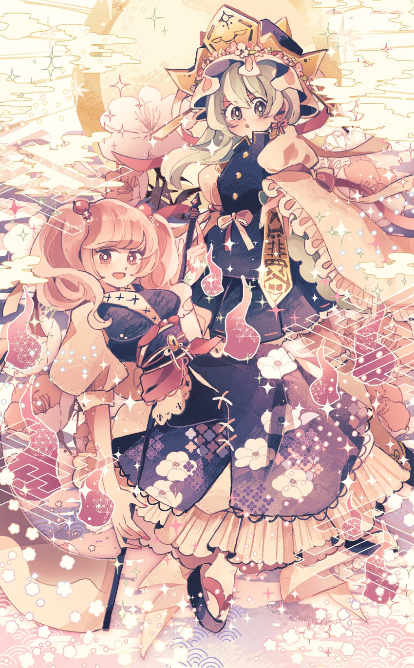 shiki eiki and onozuka komachi (touhou) drawn by ratto_(mobilis_1870)