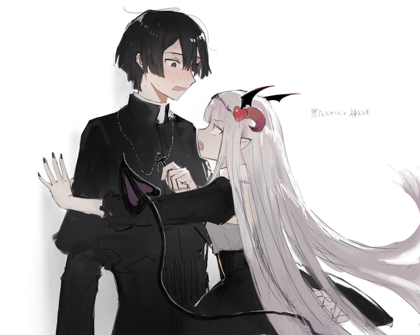 aurora sya lis kaymin and demon cleric (maou-jou de oyasumi) drawn by suechimu