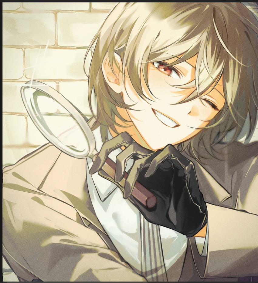 akechi gorou (persona and 1 more) drawn by mnce_o
