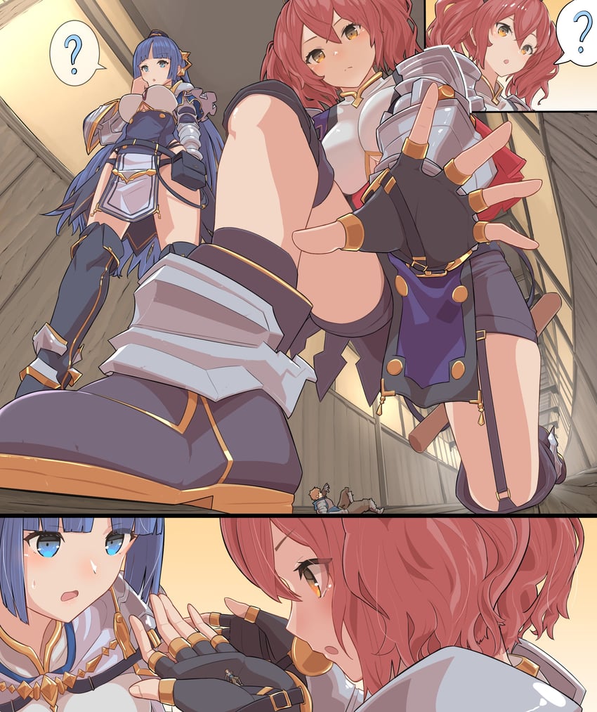 gran, mina, and mena (granblue fantasy) drawn by natsukaze_shigure