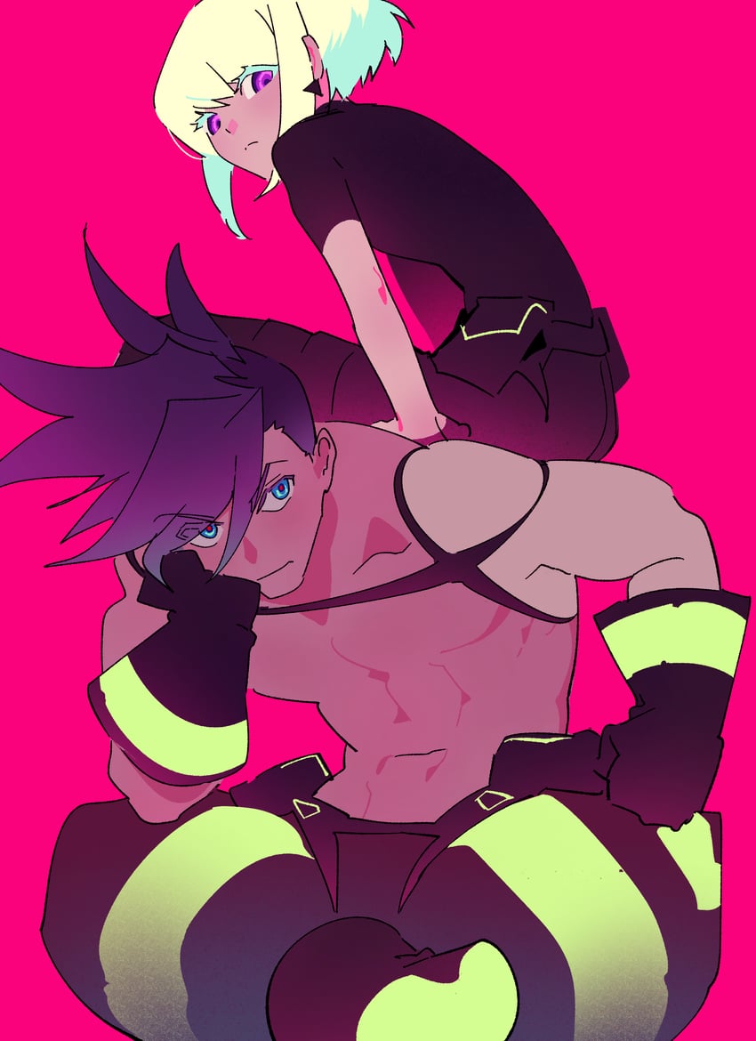lio fotia and galo thymos (promare) drawn by km_(ksolee1201)