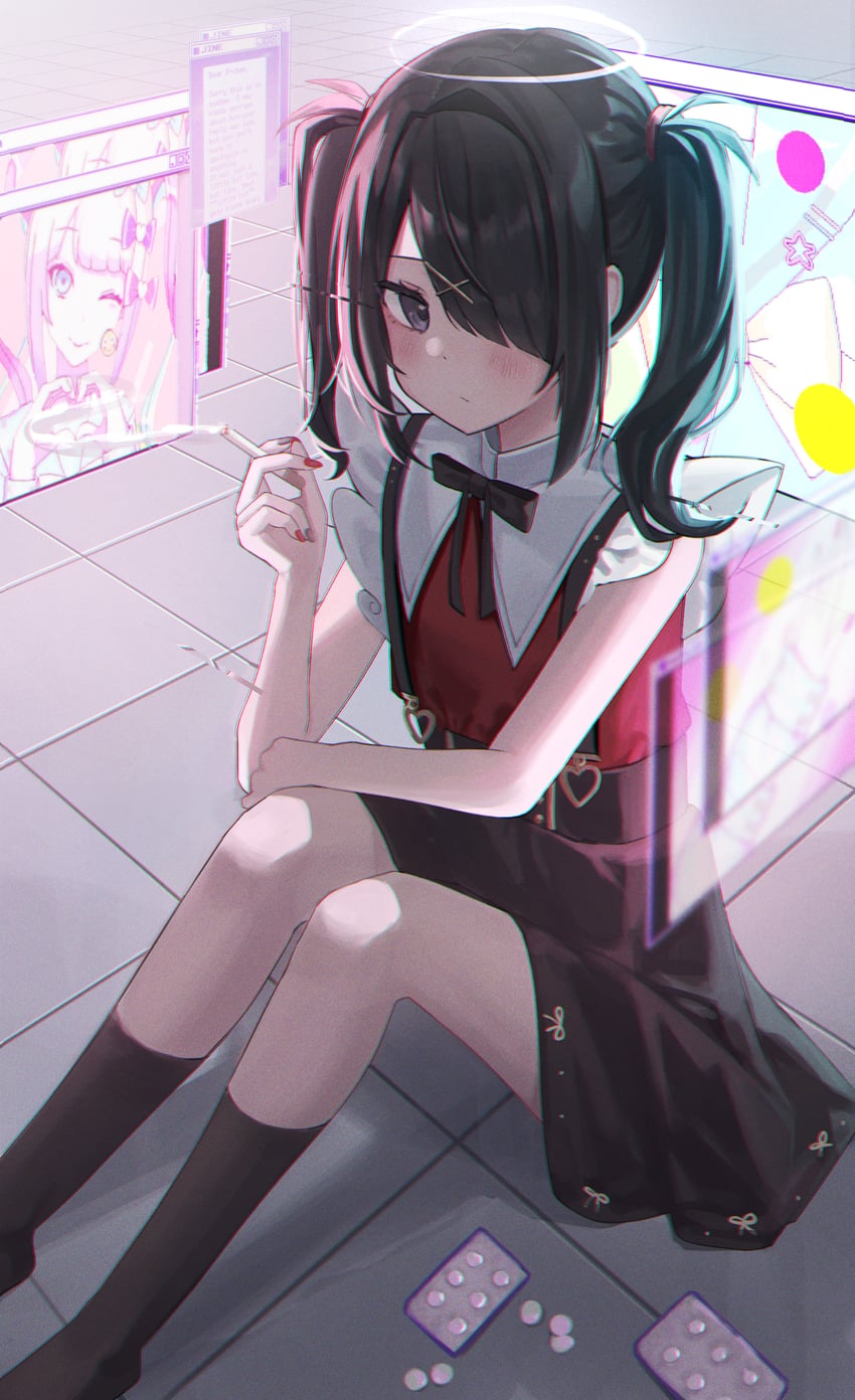 chouzetsusaikawa tenshi-chan and ame-chan (needy girl overdose) drawn by riko_(rik0ring)