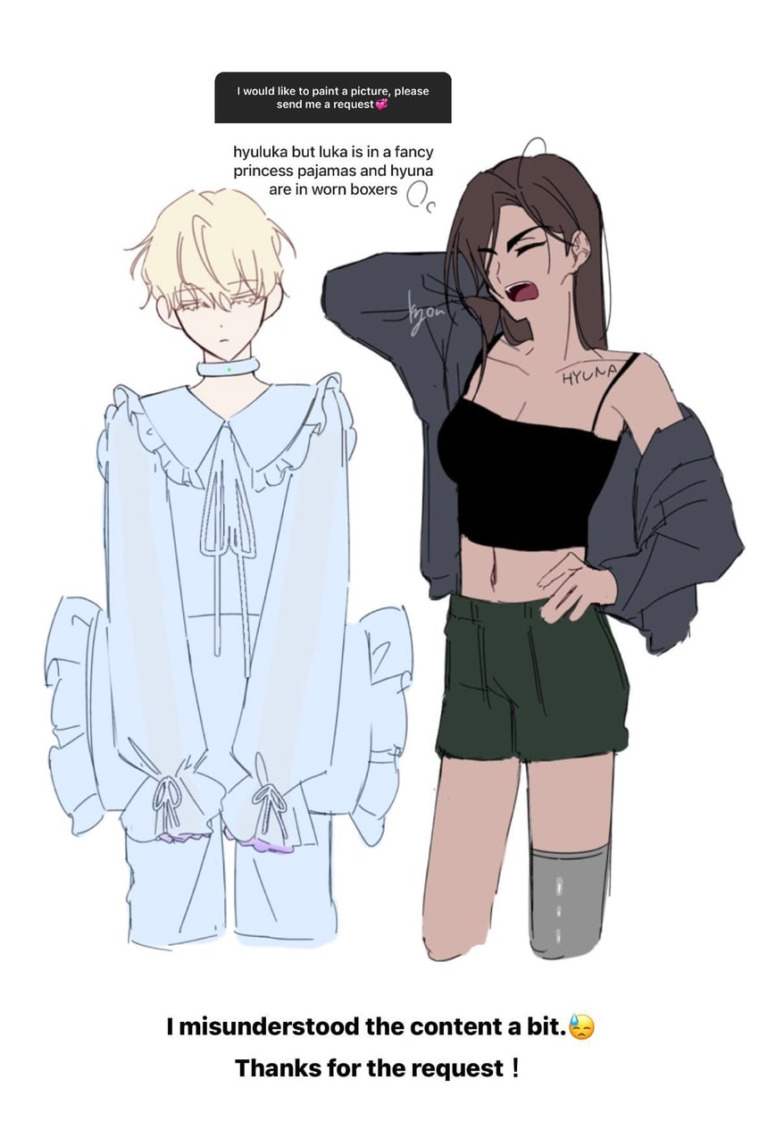 luka and hyuna (alien stage and 1 more) drawn by kyon_(zmwh8222)
