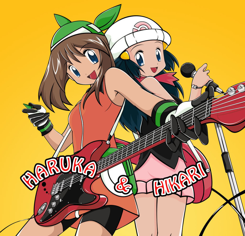 dawn and may (pokemon and 3 more) drawn by xilver100