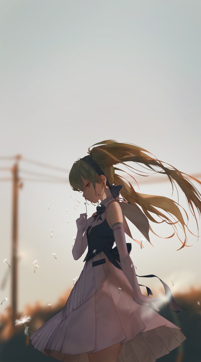 hatsune miku (vocaloid and 1 more) drawn by mando