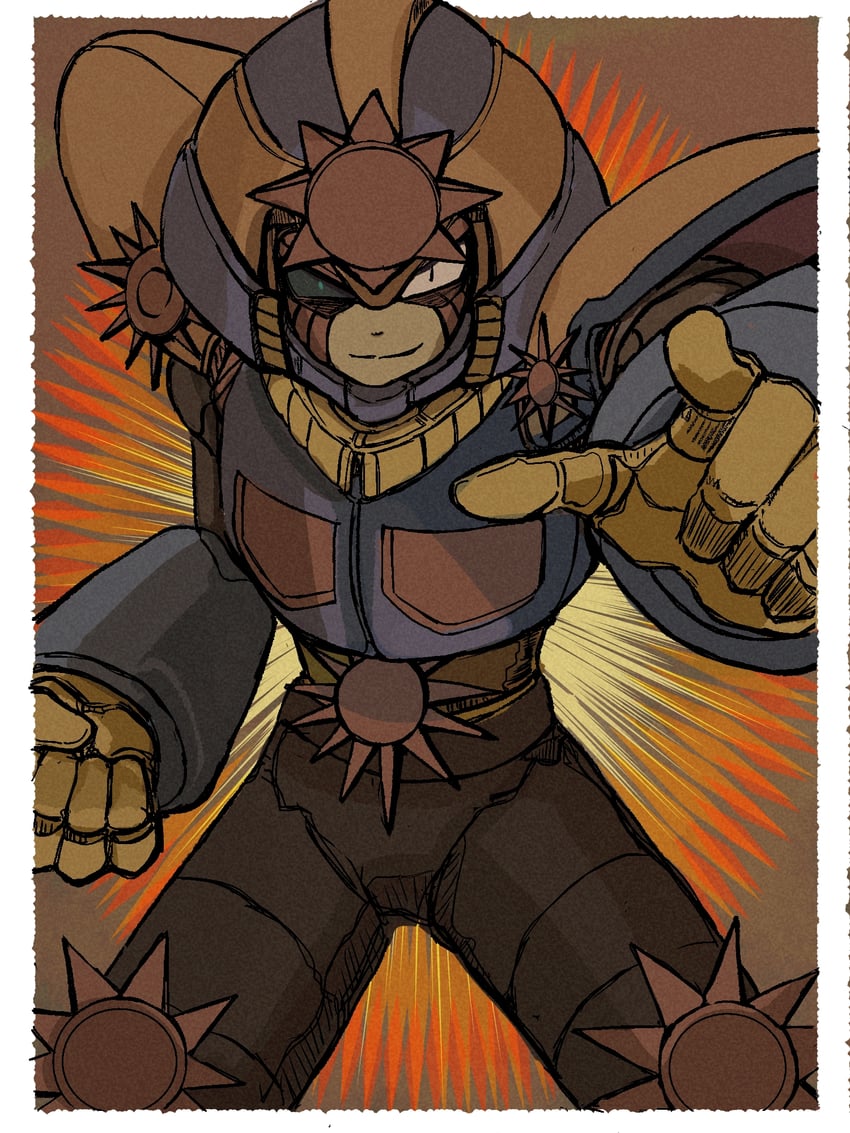 sunstar (mega man and 1 more) drawn by 655rcc