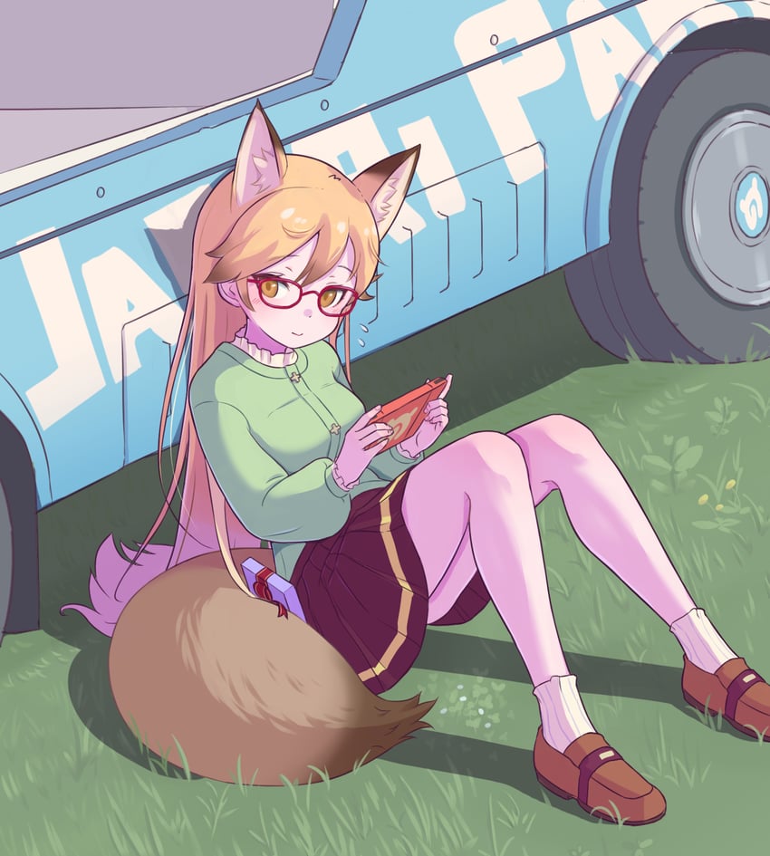 ezo red fox (kemono friends and 1 more) drawn by rifunoton