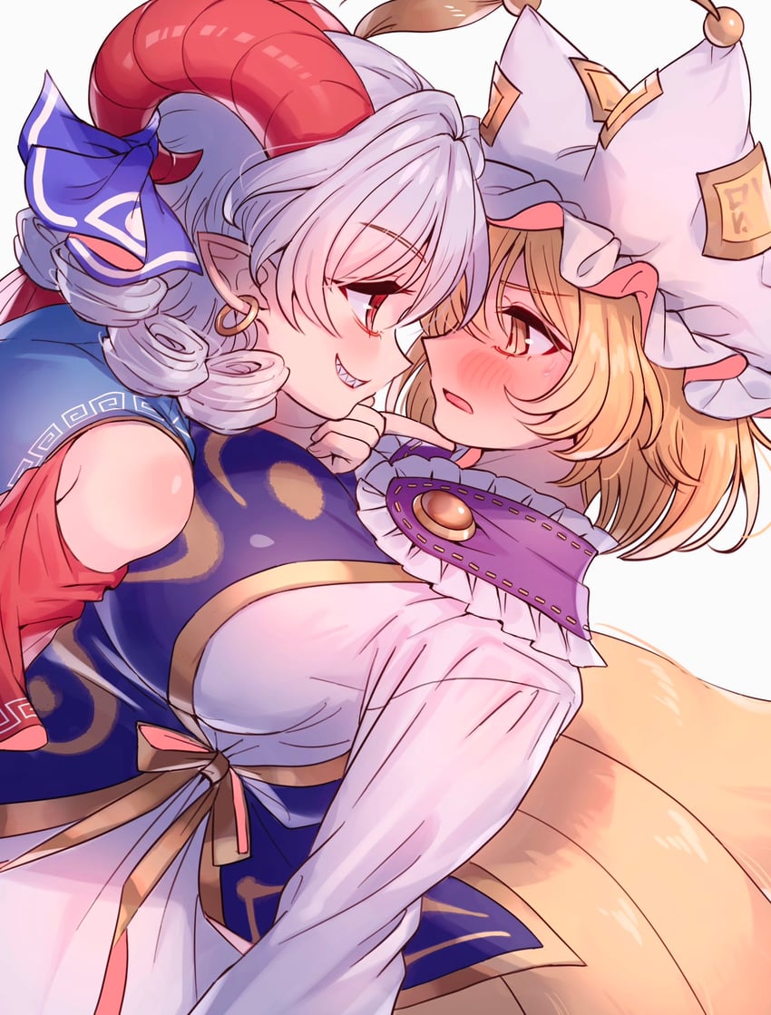 yakumo ran and toutetsu yuuma (touhou) drawn by masanaga_(tsukasa)