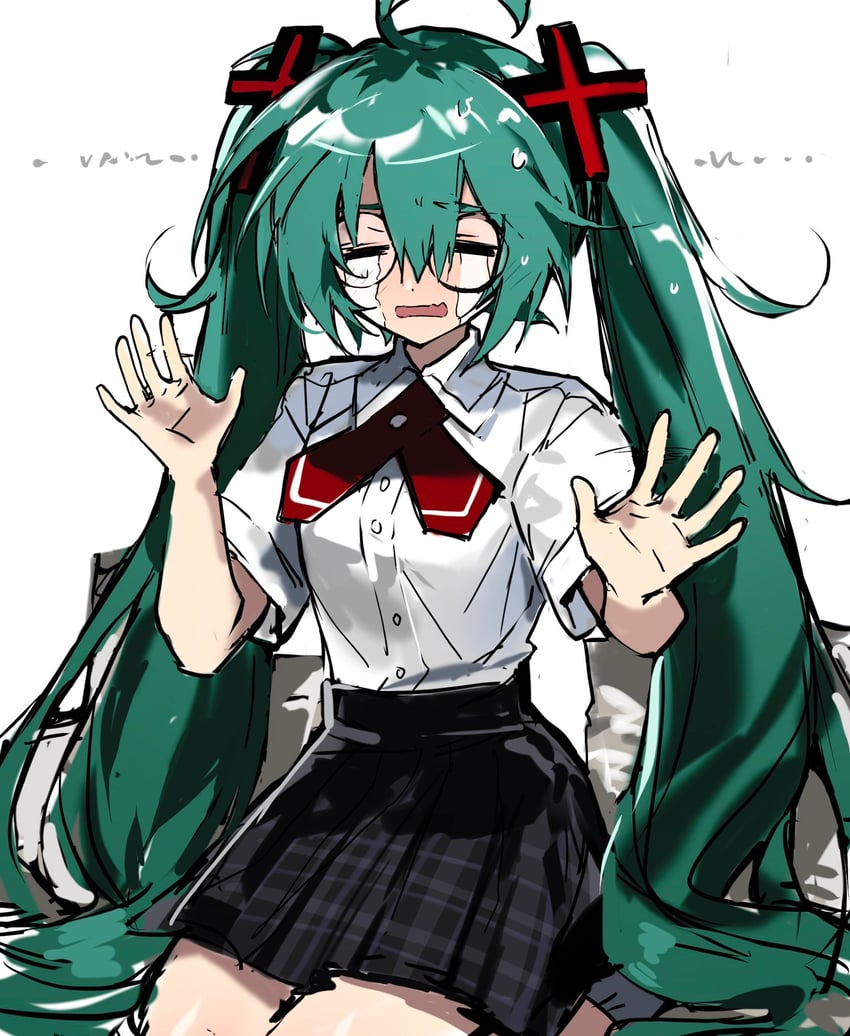 hatsune miku (vocaloid and 1 more) drawn by hanaseto