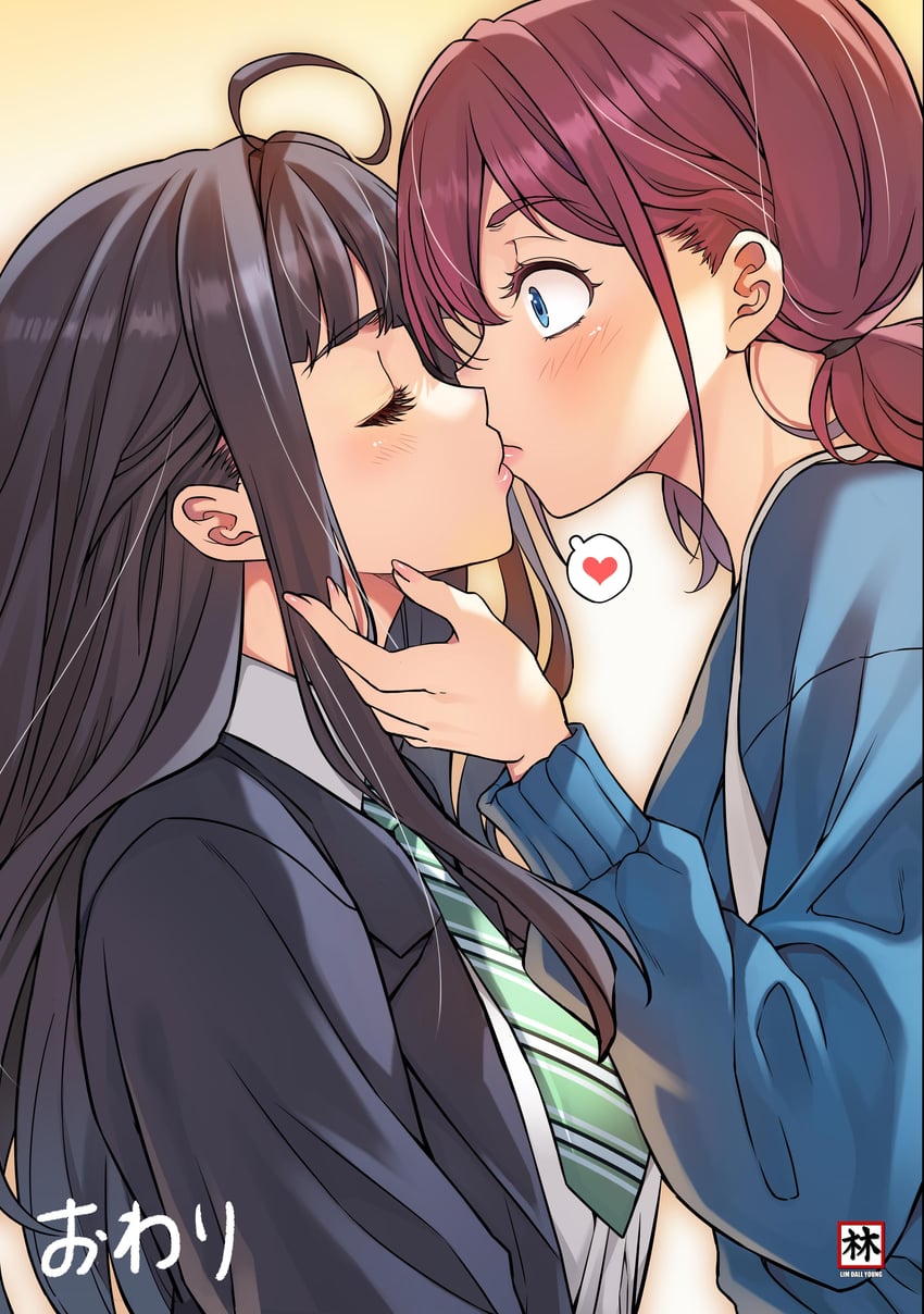 iseri nina and awa subaru (girls band cry) drawn by moonzero_(cdggam)