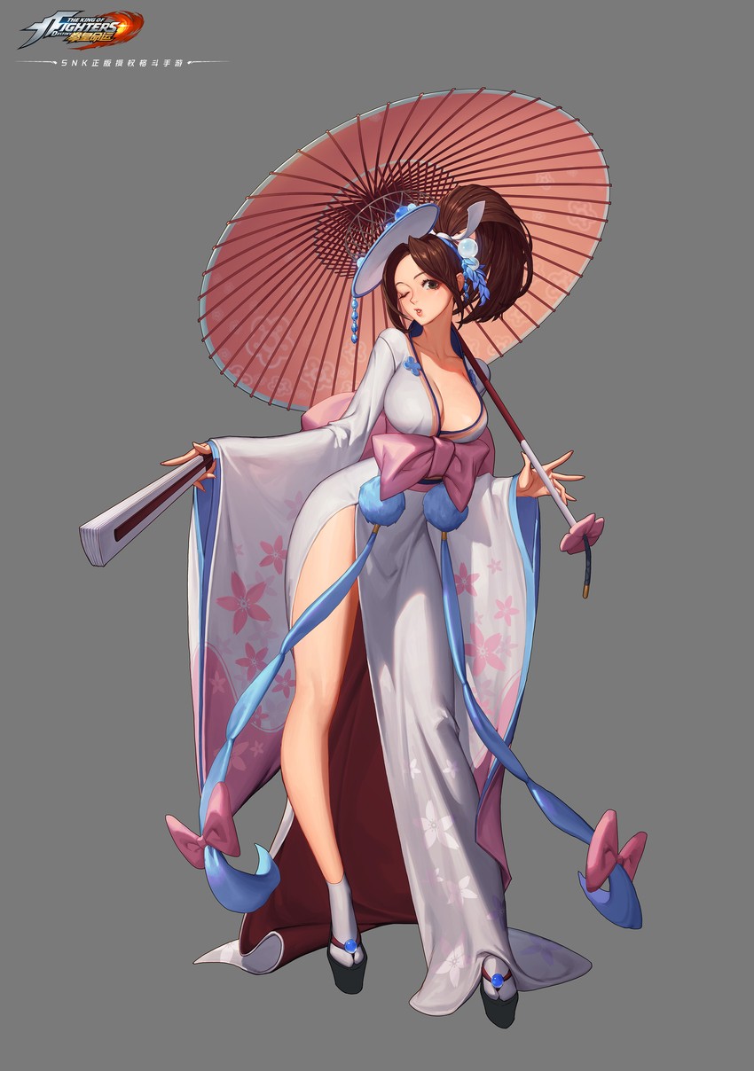 shiranui mai (the king of fighters and 2 more) drawn by mulin