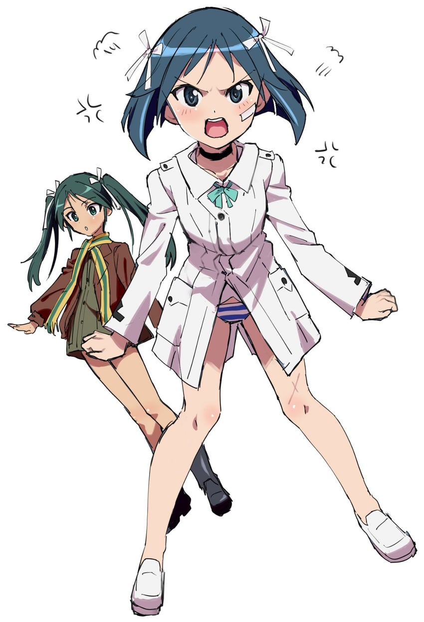francesca lucchini and kanno naoe (world witches series and 2 more) drawn by edamame_(buruburu)
