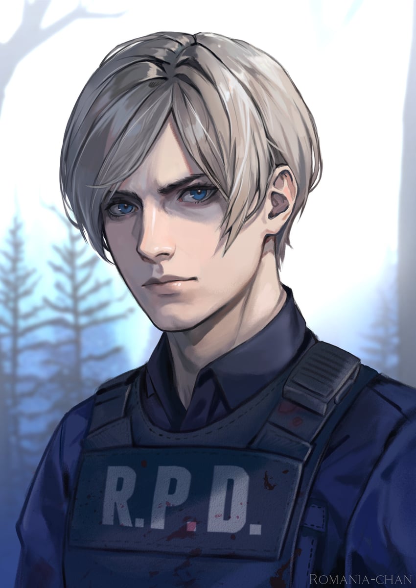 leon s. kennedy (resident evil and 1 more) drawn by ralukiz