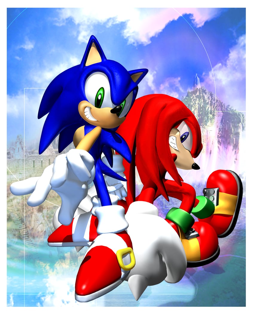 sonic the hedgehog and knuckles the echidna (sonic and 1 more)