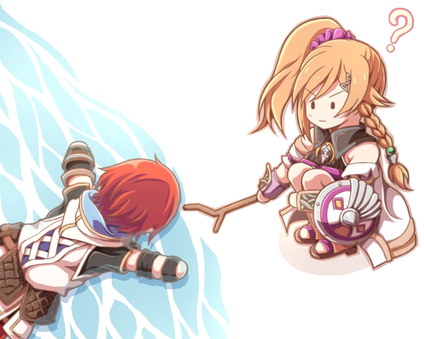 adol christin and karja balta (ys and 1 more) drawn by binzume_suika