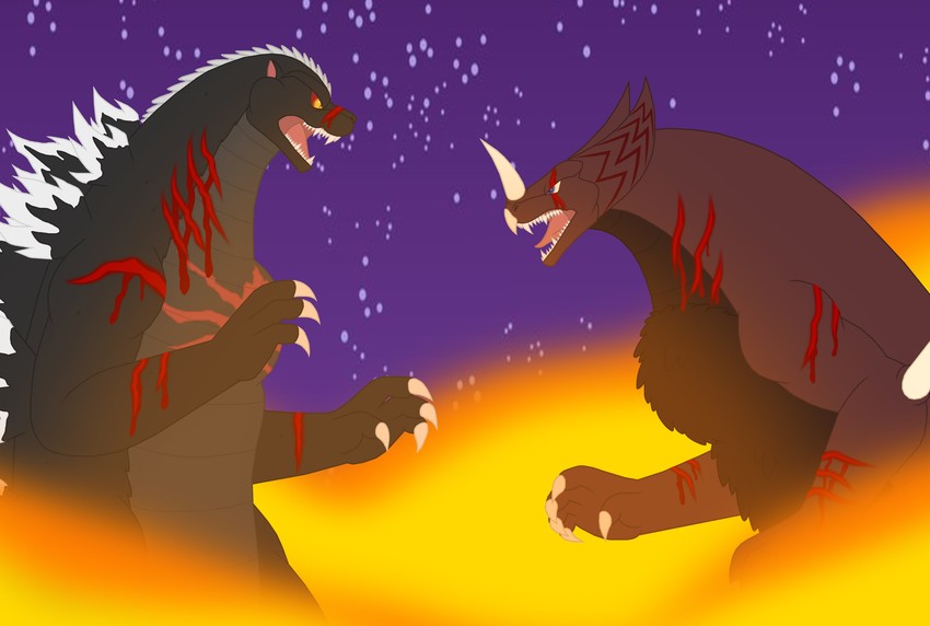 godzilla and gomora (ultra series and 2 more) drawn by pyrus-leonidas