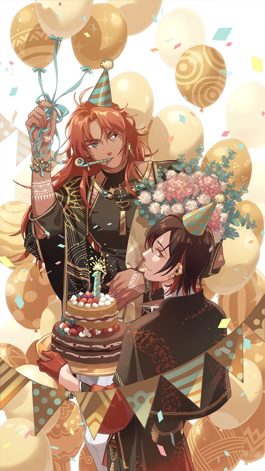 yakumo and dante (nu carnival) drawn by akru