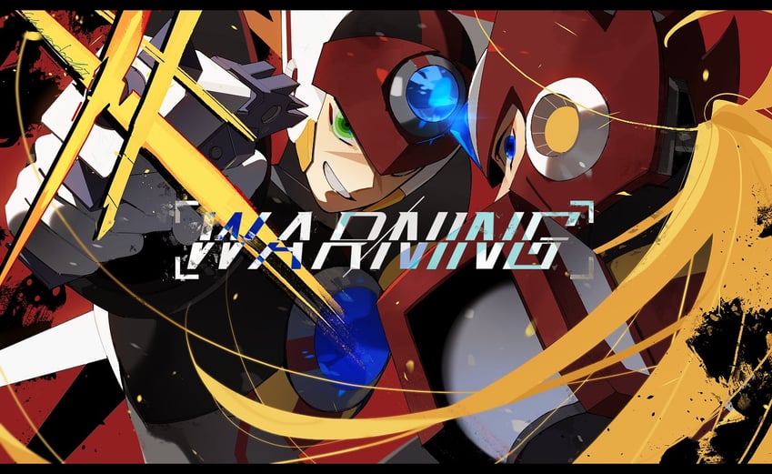 zero and axl (mega man and 2 more) drawn by wawadochi