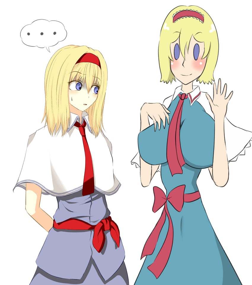 alice margatroid, hinase, and ichigo (touhou and 1 more) drawn by sakuna_brownie