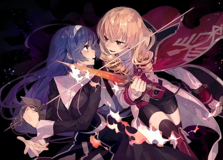 orie ballardiae harada and erika wagner (under night in-birth and 1 more) drawn by suzunashi