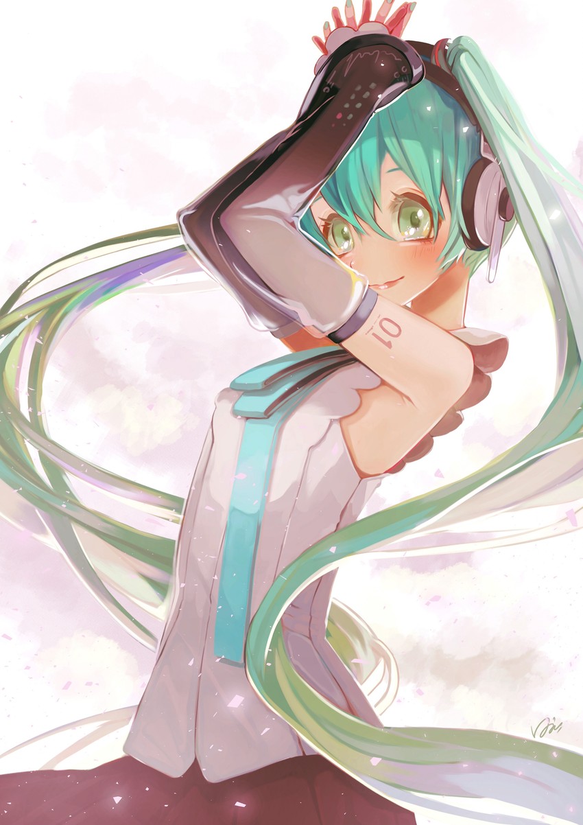 hatsune miku (vocaloid and 1 more) drawn by sotohane_haruko