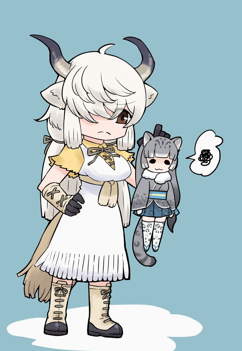 yak and snow leopard (kemono friends) drawn by gravi_pig4891