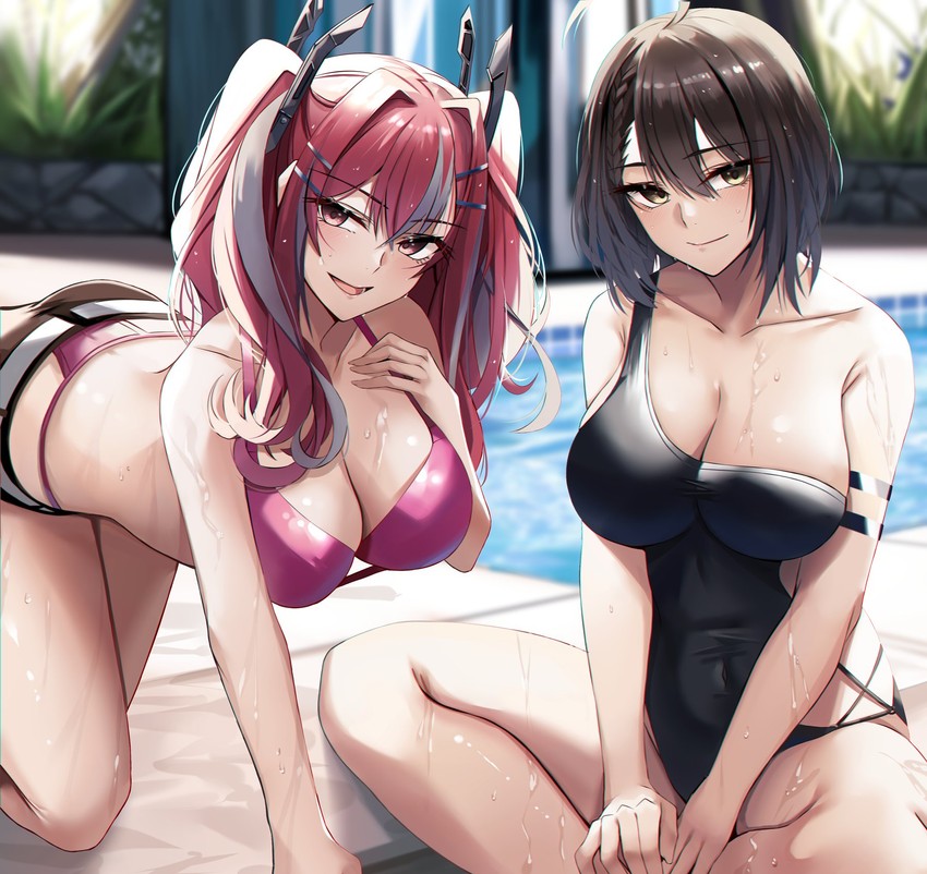 bremerton and baltimore (azur lane) drawn by nicky_w