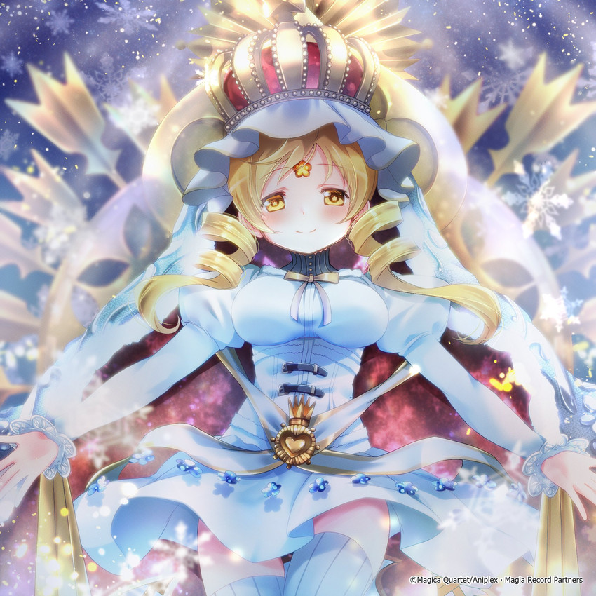 tomoe mami and holy mami (mahou shoujo madoka magica and 1 more) drawn by sakura_romu and sasagi_koushi