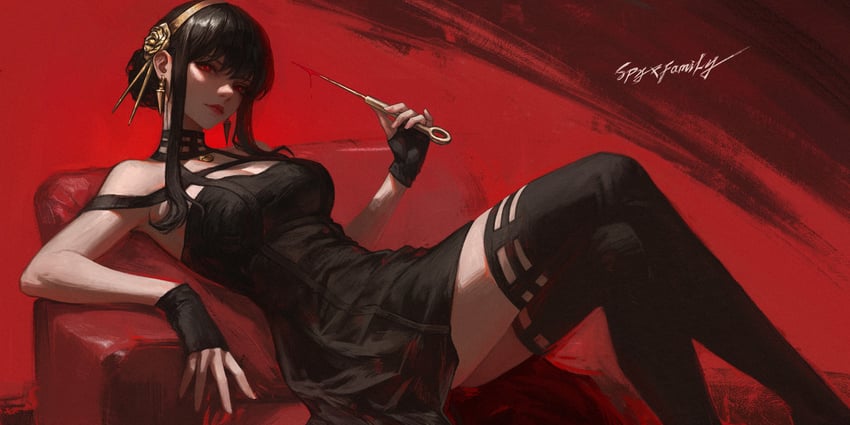 yor briar (spy x family) drawn by ruan_zoe