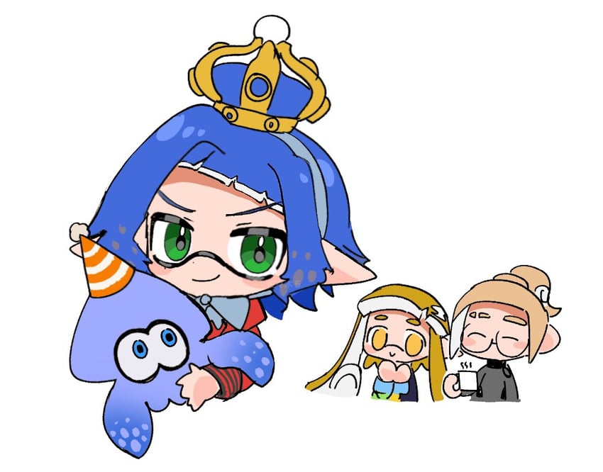 inkling player character, inkling girl, octoling player character, octoling girl, and inkling boy (splatoon and 1 more) drawn by sasaki5_ika