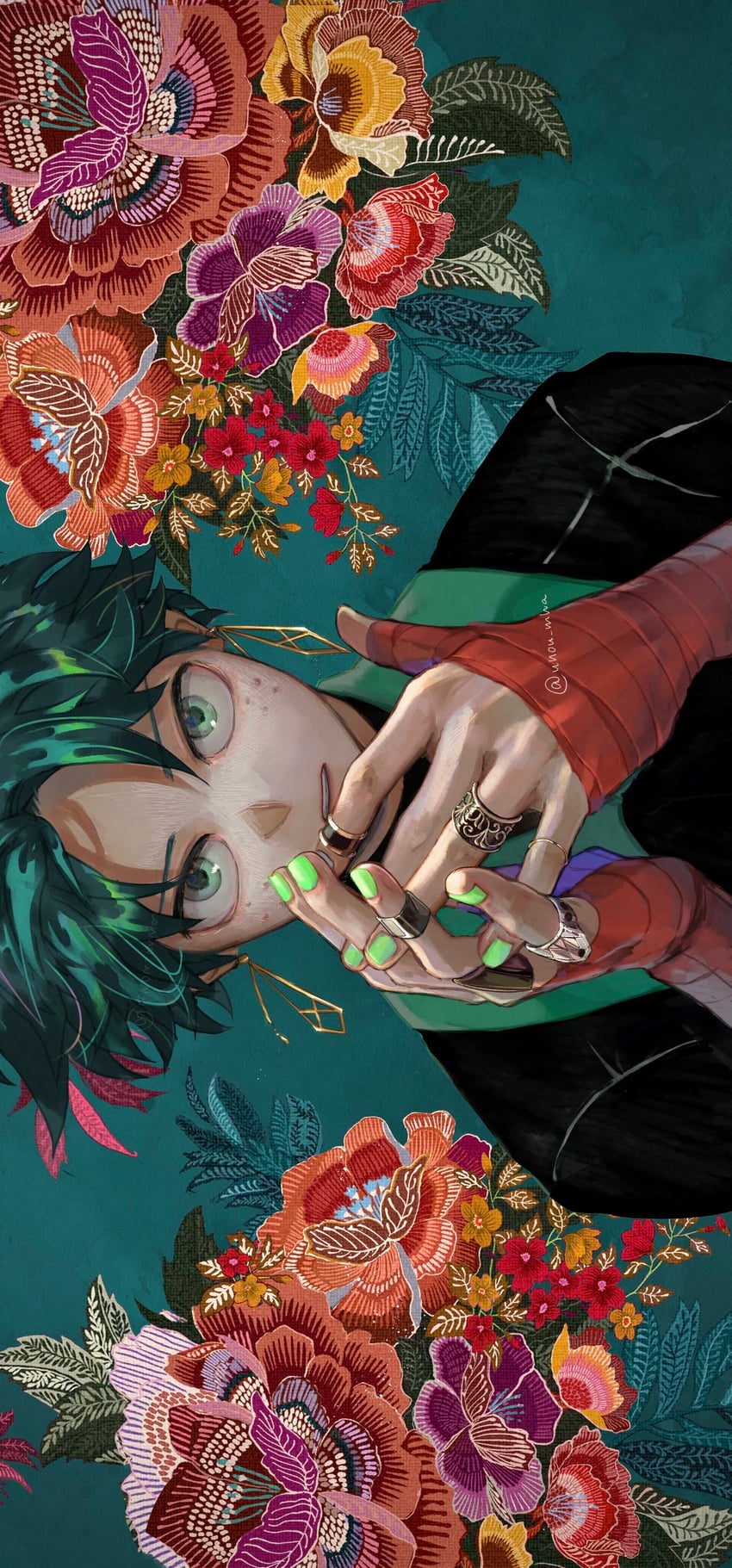 midoriya izuku (boku no hero academia) drawn by unou_(unou_mha)
