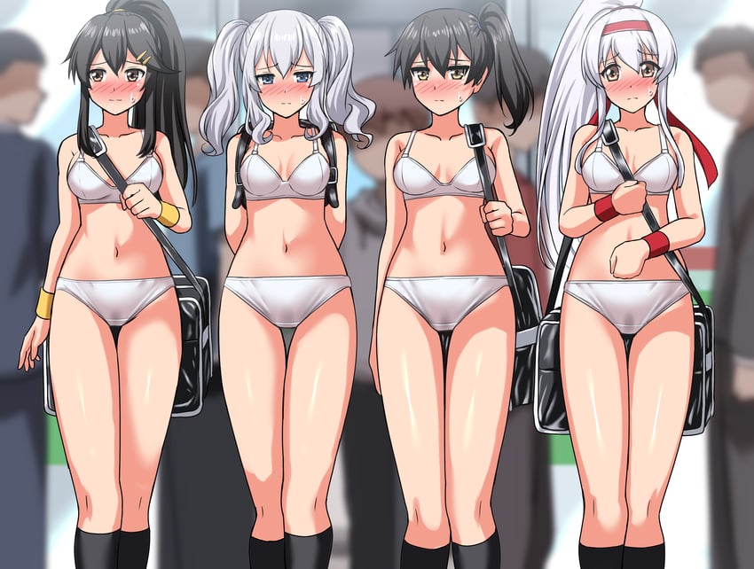 kaga, haruna, kashima, and shoukaku (kantai collection) drawn by zanntetu