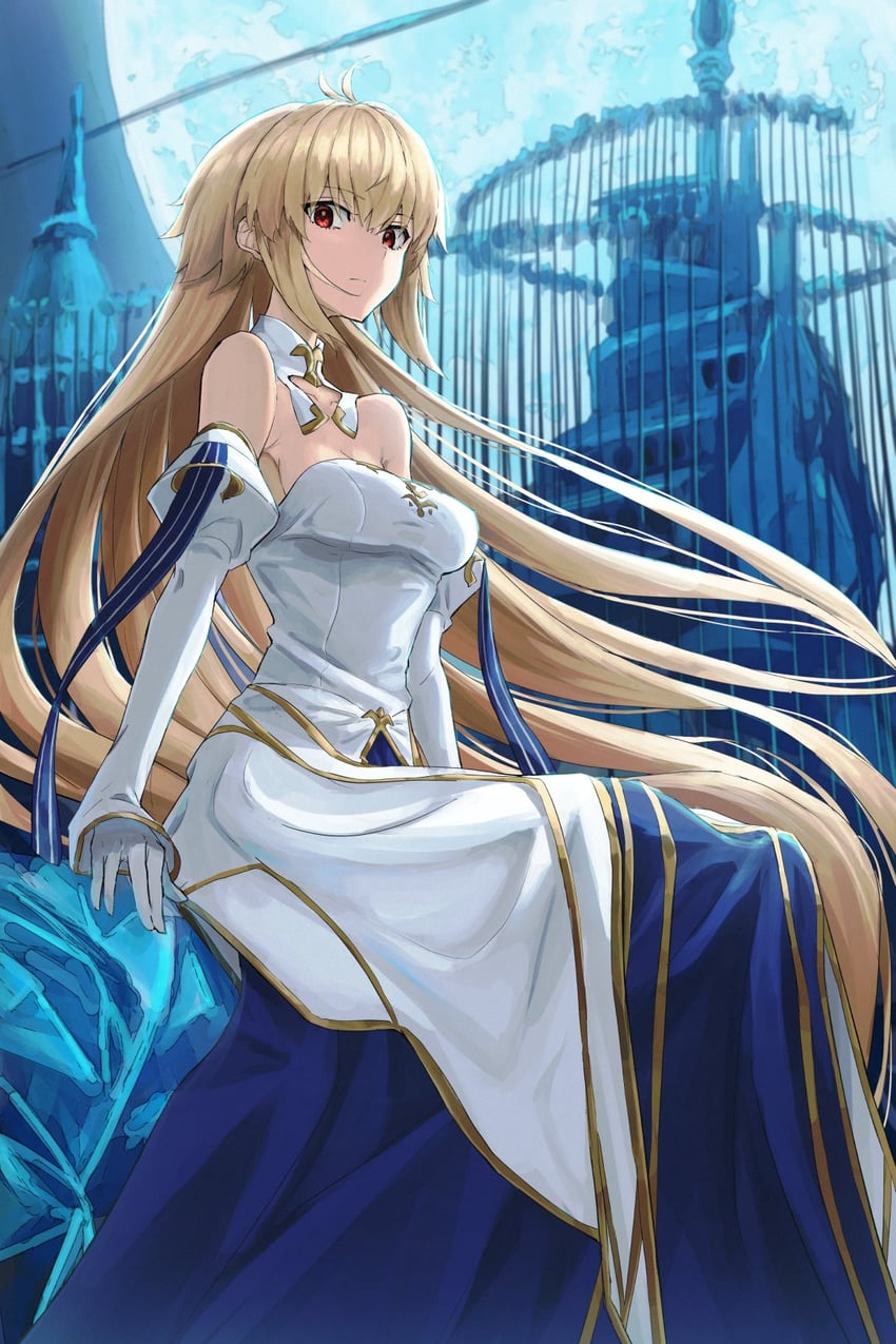 arcueid brunestud and archetype earth (tsukihime) drawn by kamo_ashi