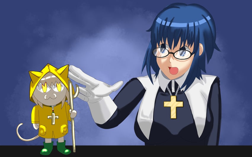 ciel, neco-arc, and luce (tsukihime and 1 more) drawn by mefistoresdraw