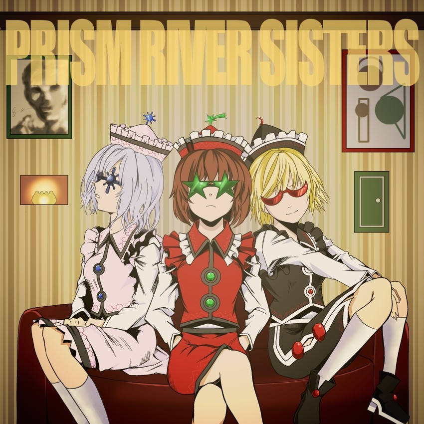 lunasa prismriver, merlin prismriver, and lyrica prismriver (touhou) drawn by tetsua_rei