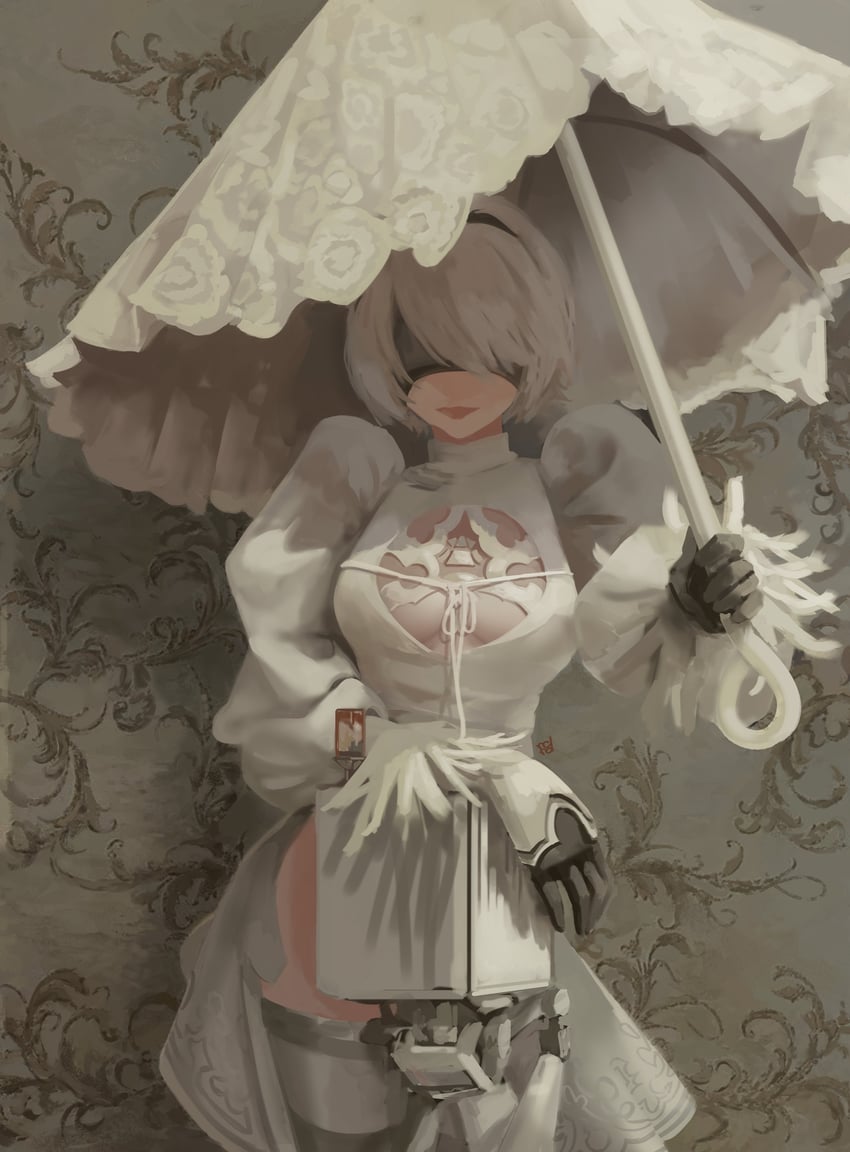 2b and pod (nier and 1 more) drawn by dana_(ocana_dana)