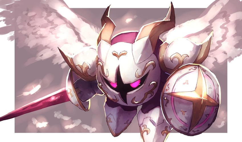 galacta knight (kirby and 1 more) drawn by shiburingaru