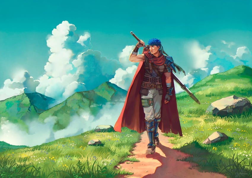ike (fire emblem and 1 more) drawn by aevi