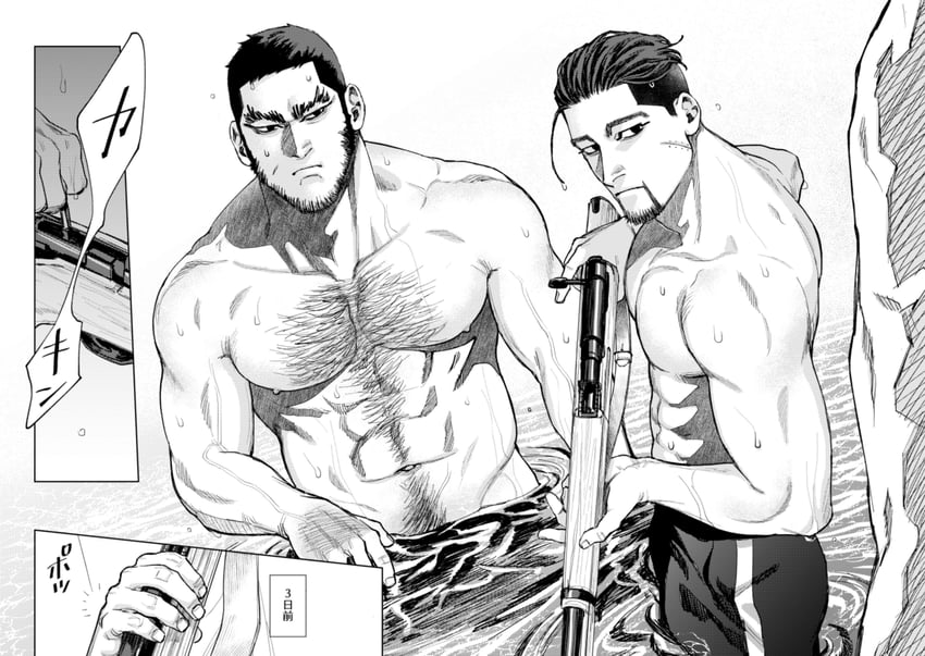 ogata hyakunosuke and tanigaki genjirou (golden kamuy) drawn by jo_tuesday19