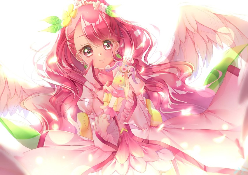 hanadera nodoka and cure grace (precure and 1 more) drawn by touki_matsuri
